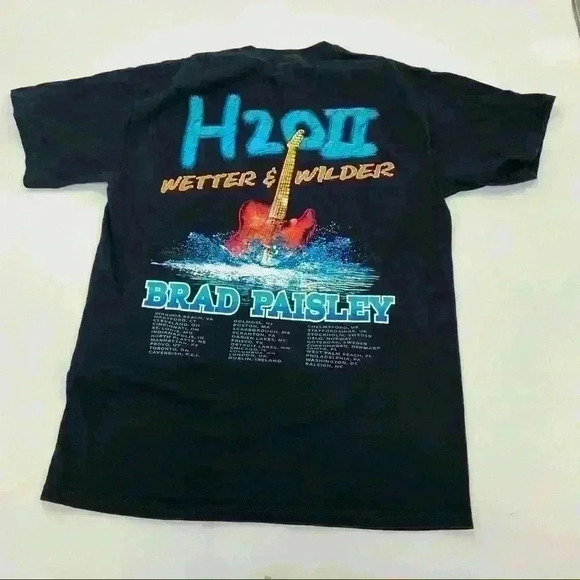Gildan Brad Paisley H2OII Concert T-Shirt Size Medium - Picture 5 of 7